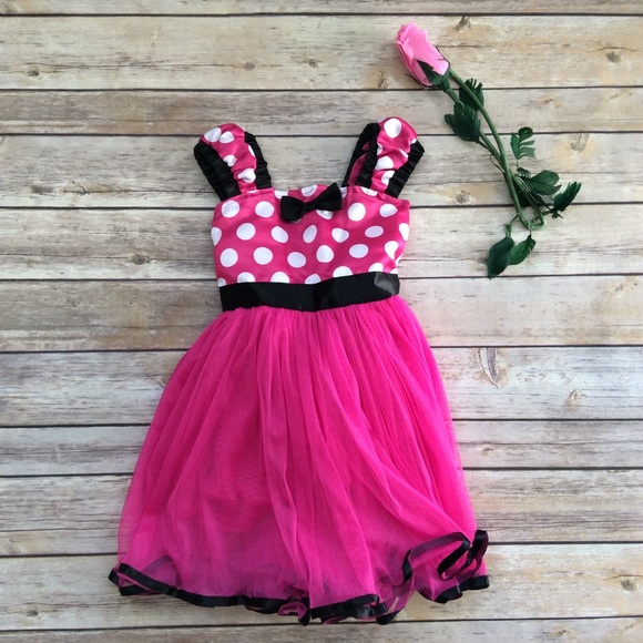 Ibtom Castle Other - Baby girls long party dress Minnie Mouse inspired